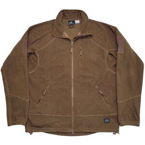 Helikon-Tex Alpha Tactical Grid Fleece Jacket Coyote Brown Mens Small Outdoor